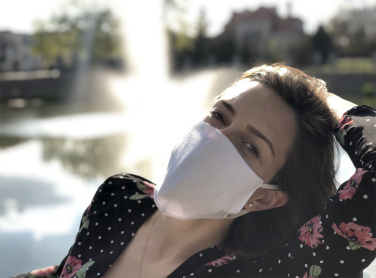 Logo trade promotional gifts image of: VENUS PRO cotton face mask with a pocket an HEPA filter 1378165