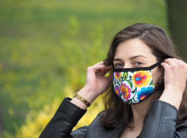 Logotrade promotional merchandise image of: MARS PRO cotton mask (size M) with pocket and HEPA filter 1380165