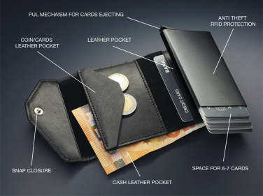 Logo trade advertising products picture of: RFID wallet 1249131