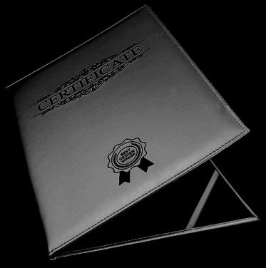 Logo trade business gifts image of: Certificate cover 152019