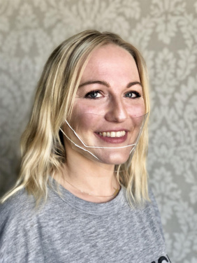 Logotrade promotional item image of: ATENA clear face shield-mask for mouth and nose 1461162