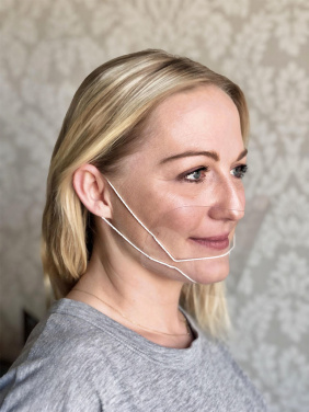 Logo trade promotional gifts picture of: ATENA clear face shield-mask for mouth and nose 1461162