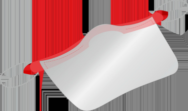 Logo trade corporate gifts picture of: KALIPSO clear face shield-mask for mouth and nose 1447162