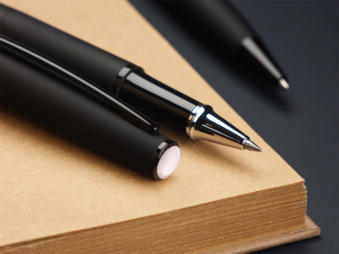 Logo trade advertising products picture of: Opal stone Pen set 1286036