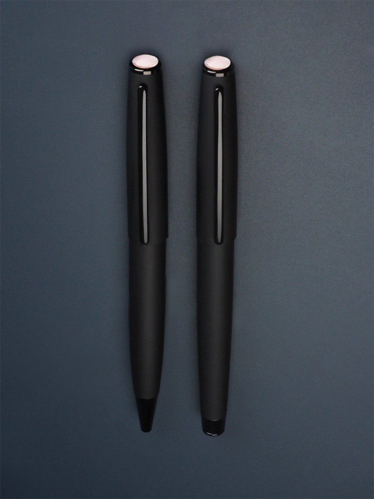 Logo trade corporate gifts image of: Opal stone Pen set 1286036