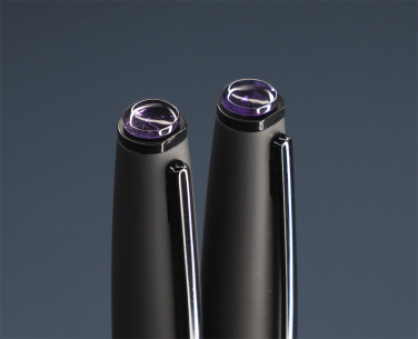 Logo trade business gifts image of: Amethyst Pen set  1288036