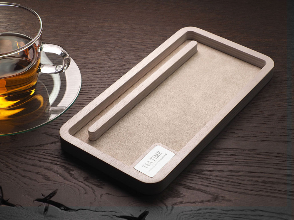 Logo trade promotional merchandise image of: Wooden desk organiser 1818121