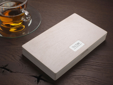 Logo trade business gifts image of: Wooden bill box 1816121