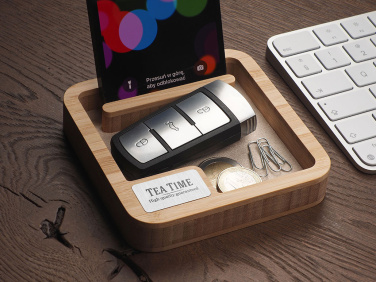 Logotrade promotional merchandise image of: Wooden desk organiser 1846292