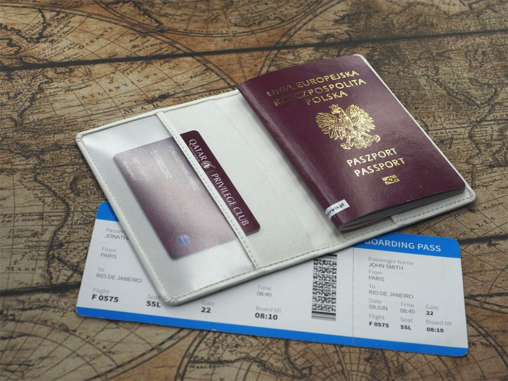 Logo trade promotional products image of: Passport case 209119