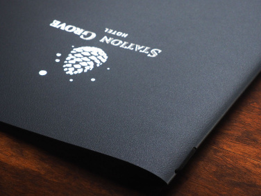 Logo trade corporate gifts image of: Menu cover 1959319