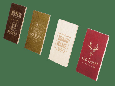 Logo trade promotional giveaways image of: Wooden magnet 2034121