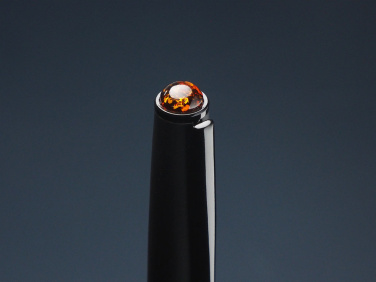 Logo trade promotional products image of: Ball pen with AMBER stone 2070036