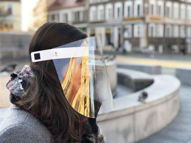 Logo trade corporate gifts image of: TEMIDA tilting face shield 1424162