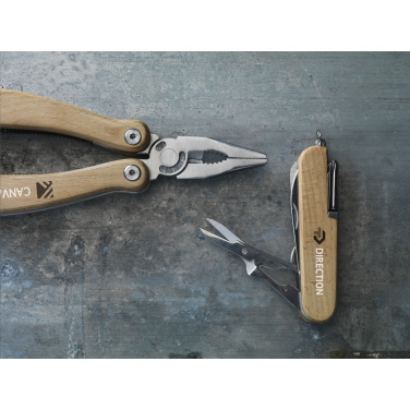 Logo trade promotional items picture of: Beechwood Pocket knife