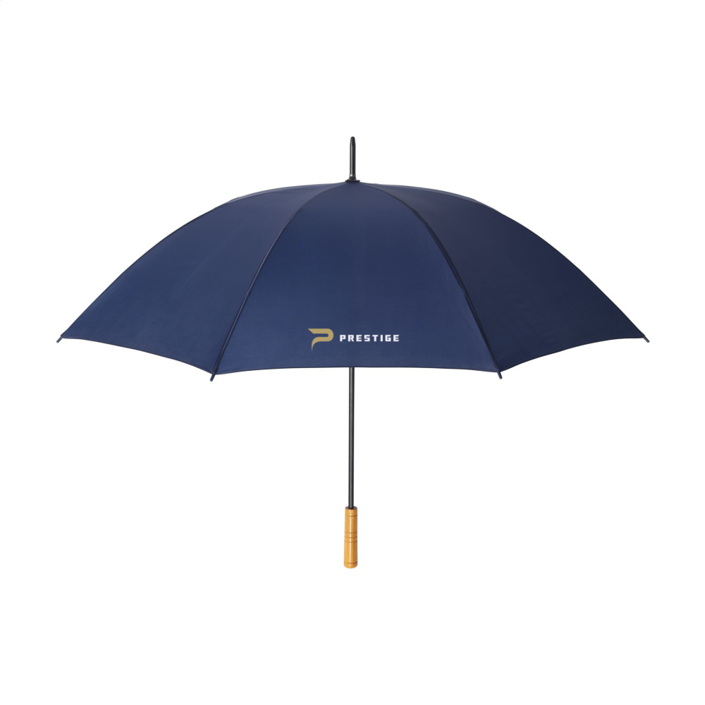 Logo trade promotional merchandise photo of: BlueStorm RCS RPET umbrella 30 inch