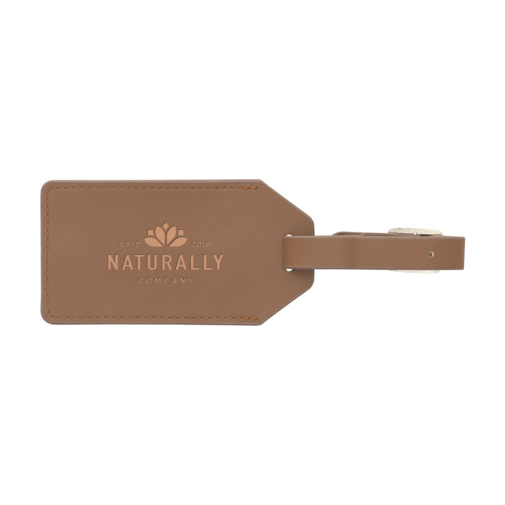 Logo trade corporate gifts image of: Vegan Pineapple Leather Luggage Tag