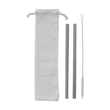 Logo trade promotional items picture of: ECO Bamboe Straw Set bamboo straws