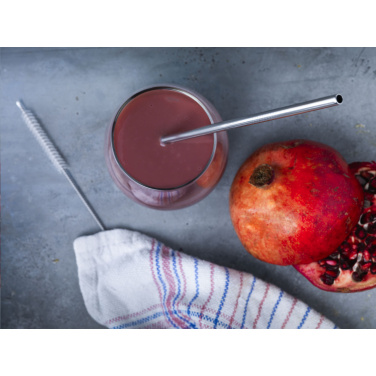 Logo trade promotional product photo of: Reusable 1 piece ECO Straw Set stainless-steel straw