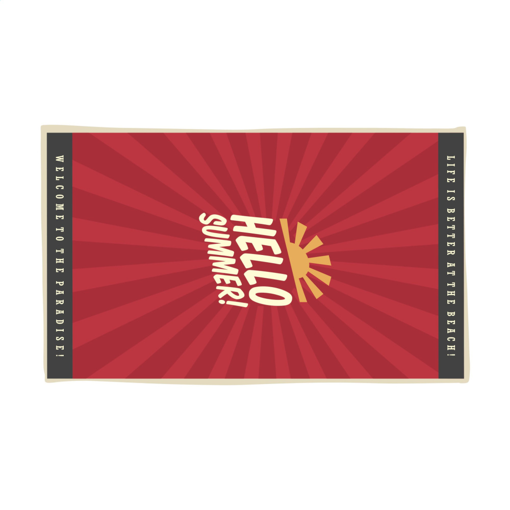 Logo trade promotional products image of: Printed BeachTowel 300 g/m² 100x180