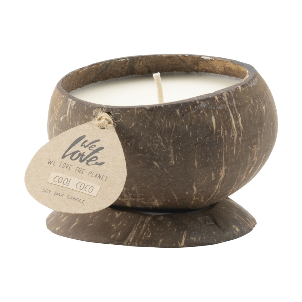 Logo trade promotional product photo of: We Love The Planet Coconut Candle