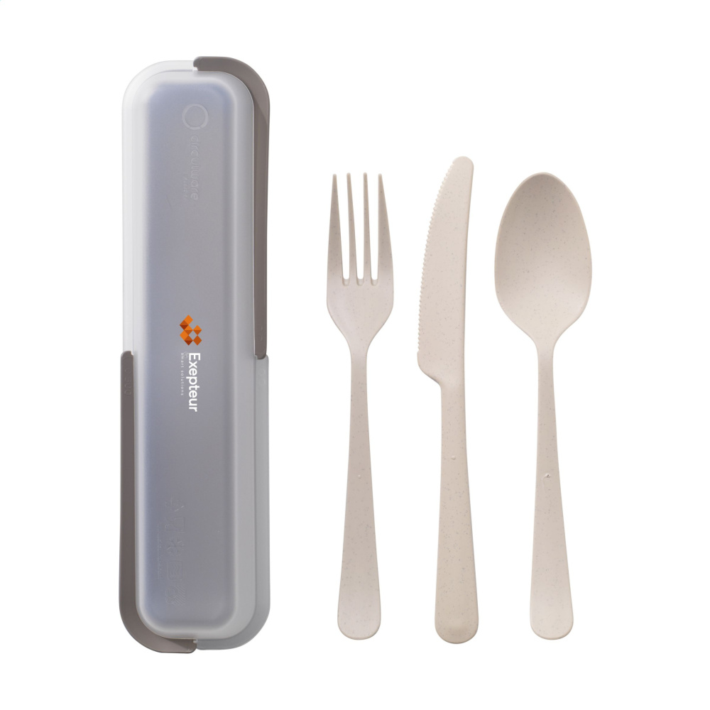 Logo trade promotional merchandise picture of: Outdoor 3-piece Cutlery Set