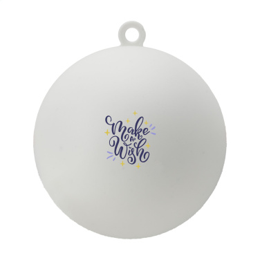 Logo trade promotional gift photo of: Christmas Bauble Ø 7 cm Recycled PP - Made in Europe