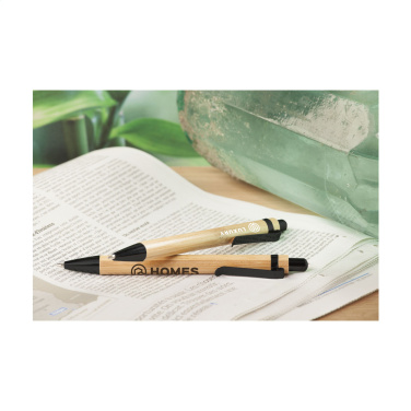 Logo trade promotional merchandise photo of: Boston Bamboo pen