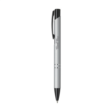 Logo trade promotional merchandise image of: Ebony Rubberised pen