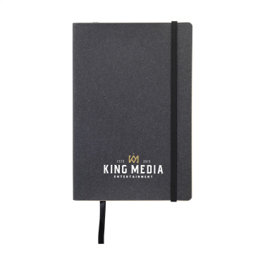Logotrade advertising product image of: Monti Recycled Leather - Paper Notebook A5