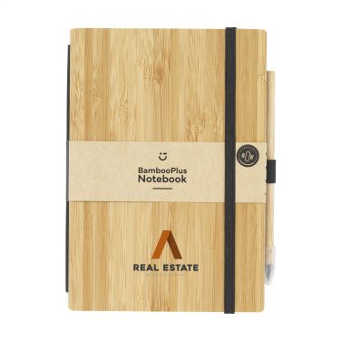 Logotrade promotional gift image of: BambooPlus Paper Notebook A5 - Inkless Pen