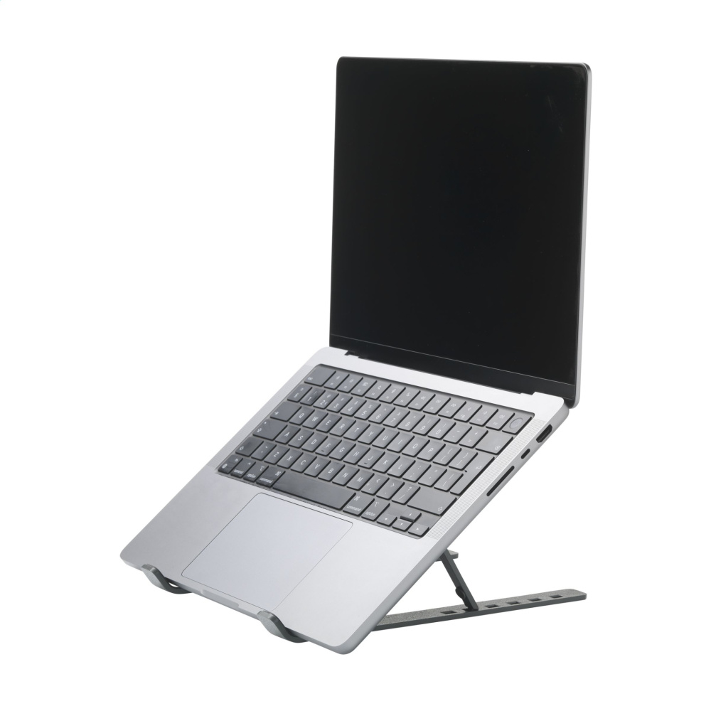 Logo trade promotional gifts picture of: Standby GRS Recycled Alu Laptop Stand