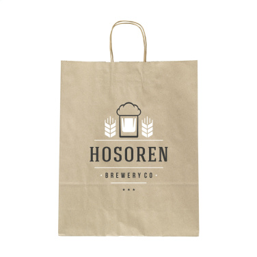 Logotrade corporate gift picture of: Leaf It Bag recycled grass paper (90 g/m²) M