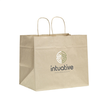 Logotrade promotional item picture of: Leaf It Bag recycled grass paper (90 g/m²) XL
