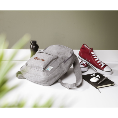 Logo trade promotional gifts image of: Wolkat Agadir Recycled Textile Backpack