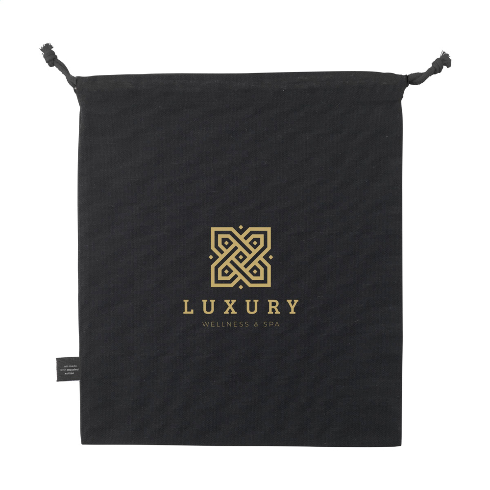 Logotrade promotional item image of: Gift Pouch GRS Recycled Cotton (150 g/m²) M