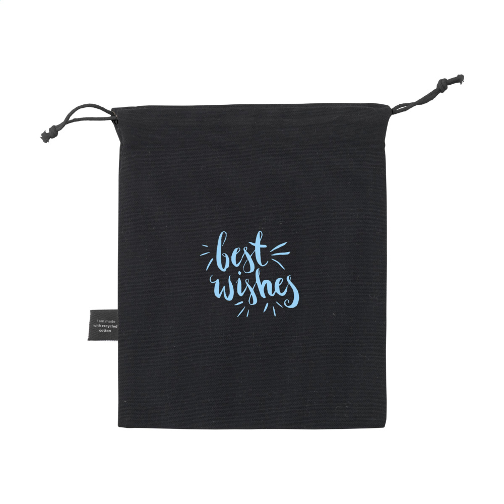 Logo trade business gift photo of: Gift Pouch GRS Recycled Cotton (150 g/m²) S