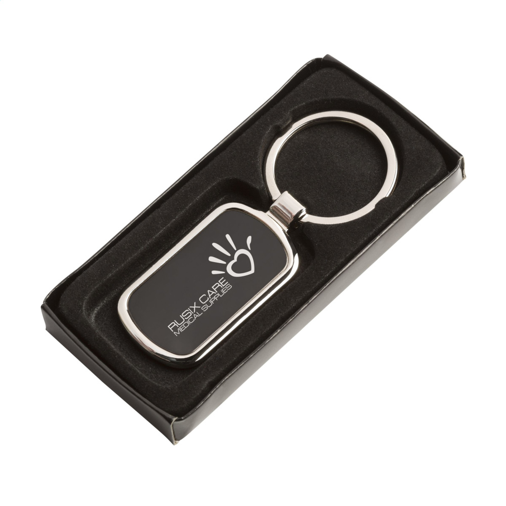 Logo trade advertising products image of: KeyTag Rectangular keyring