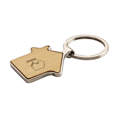Logo trade advertising products picture of: Casa bamboo keyring