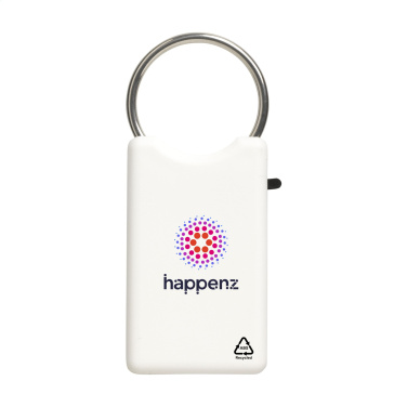 Logo trade promotional giveaway photo of: Safe GRS Recycled Key Ring