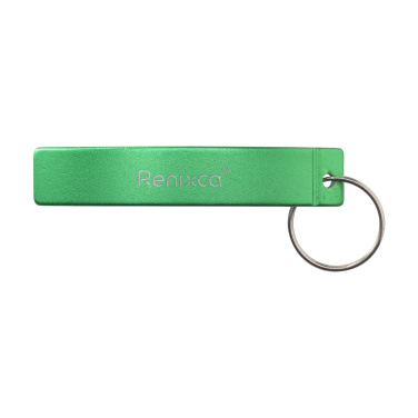 Logo trade advertising products image of: Alu Opener GRS Recycled keyring