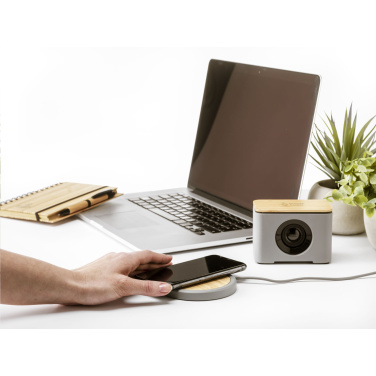 Logo trade promotional items image of: Lidos Stone ECO 10W Wireless Charger