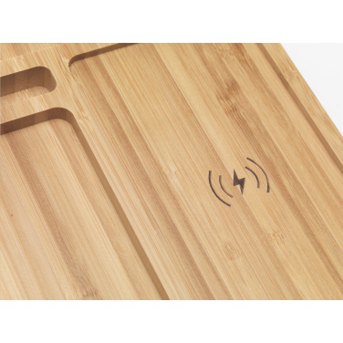 Logo trade corporate gift photo of: Bamboo Organizer charger