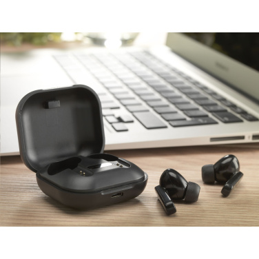 Logo trade promotional items picture of: Aron TWS Wireless Earbuds in Charging Case