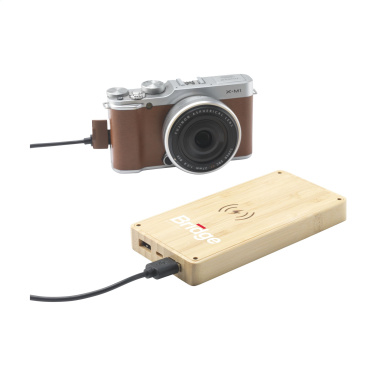 Logo trade business gift photo of: Solar Powerbank 8000+ Wireless Charger