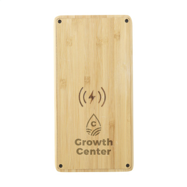 Logo trade promotional items picture of: Solar Powerbank 8000+ Wireless Charger