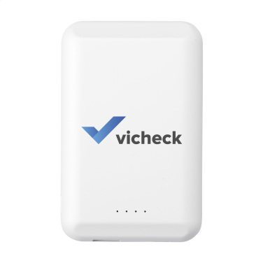 Logotrade promotional item image of: Force Magnetic RCS Recycled Wireless Powerbank 5000