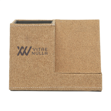 Logo trade promotional merchandise picture of: Ecork Pen Holder Wireless Charger
