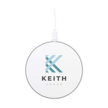 Logo trade promotional gifts picture of: Coil RCS Recycled Wireless Charger