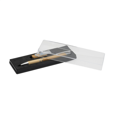 Logo trade promotional merchandise photo of: Bamboo Connect Giftset 8 GB